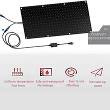 FUYAO Heated Snow Melting Mat for Stairs, 120V Snow Melting Non-Slip Walkway Heated Outdoor Mat, IPX6 Waterproof, Heated Mats for Winter Snow Removal, for Residential and Industrial Use