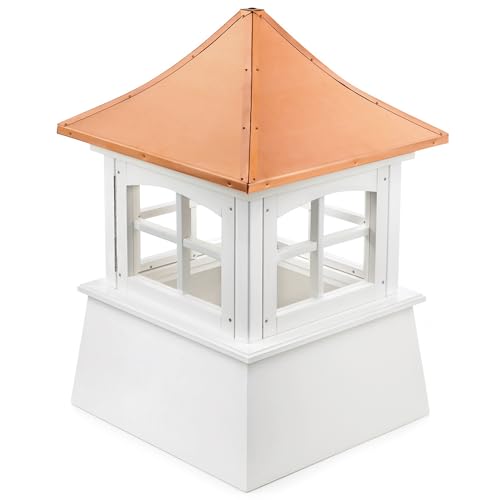 Good Directions Windsor Vinyl Cupola 26" Square x 38" High White