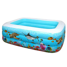 Blow Up Pool for Kids Full-Sized Rectangle Pool Adults Toddlers Oversize Lounge Kiddie Pools Inflatable Water Park (305 * 150 * 66CM)