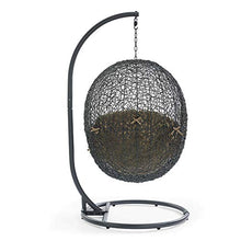 Modway Hide Outdoor Patio Swing Chair, Gray Mocha