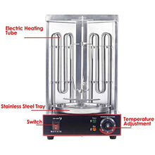 ERoomQ Stainless Steel Gas Broilers Home Rotisserie Oven,Grill Doner Kebab Machine with Temperature Adjustment Switch,50-300℃ (Electric)