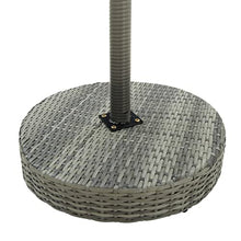 LKJephalotrope 3 Piece Patio Bar Set, Gray Poly Rattan Outdoor Furniture with Round Bar Table and 2 High Stools, Steel Frame Garden Bistro Set for Backyard Balcony Deck