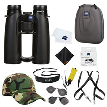 ZEISS 8x42 Victory SF Binoculars Bundle Set for Bird Watching with Harness Strap, Camo Hat, Cleaning Cloth, Lens Wipes, and Floating Strap