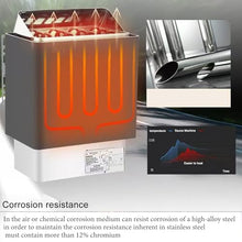 YXCUSAM Electric Sauna Heater, Sauna Heater, Stainless Steel Sauna Stove Heater,for Home Saunas, Gyms, Spas (6kw/380v)