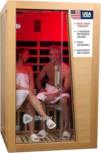 LifePro Rejuvacure 1 or 2 Person Indoor Sauna, Red Light, Low EMF Models