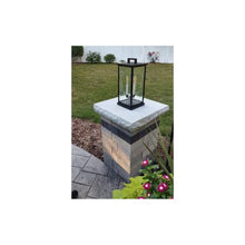 Hinkley Weymouth Medium 12V Outdoor Pier Mount Rectangle Lantern, Black