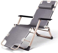 IIPOSAQQ Zero Chair Folding Patio Recliner Adjustable Anti Lounge Chair with Headrest Support 300lbs for Outdoor Camping Garden Patio Lawn