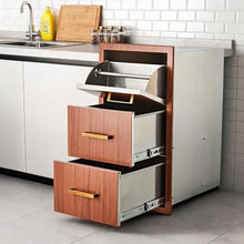 Aptliton Outdoor Kitchen Drawers - Stainless Steel Single Row Drawer