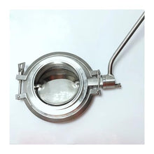 TQKEBWGW Stainless Steel Powder Butterfly Valve Clamp Powder Valve Tank Bottom Welding Powder Valve Large Discharge Valve(154 Ferrule 167)