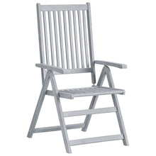 Patio Reclining Chairs 6 pcs with Cushions Solid Acacia Wood Outdoor
