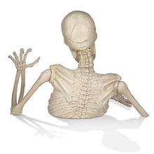 BOO BOX Halloween 48" Groundbreaking Skeleton - Scary Outdoor Halloween Decorations for Porch or Yard