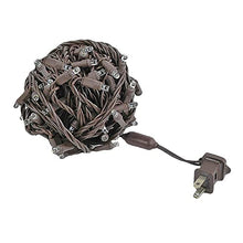 Novelty Lights 12-Pack, 34 Feet 100 Light Brown Wire LED Christmas Lights Outdoor, Commercial Grade, Warm White, 5mm Bulbs, UL Listed, Connectable up to 714 Feet