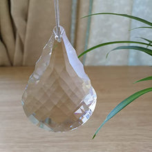Clear 38mm 300pcs Gourd Pear Clear Crystal Chandelier Parts Suncatcher Parts For Windows DIY Home Garden Party Decorations - (Color: Tree/Size: 38mm)
