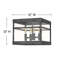 Bailey Street Home 4 Light Medium Outdoor Flush Mount in Transitional Style 12 inches Wide by 12 inches High-Oil Rubbed Bronze Finish Transitional Outdoor Ceiling 81-Bel-3088087