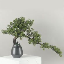 YXIANG56Q Fake Plants Artificial Bonsai Tree, Chinese Style Faux Pine Plants Desktop Plant for Room Decorations Bonsai Tree