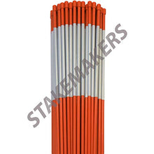 StakeMakers Solid Fiberglass Driveway Markers 1/4 Inch Orange Bundle of 1000 Pack