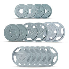 Bells of Steel Cast Iron Weight Plates Mighty Grip Olympic Plates Gray