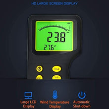 XARONF Handheld Anemometer, Wind Speed Meter Wind Velocity Airflow Tester Gauge with Backlight Display (Suitcase Included)