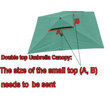 MXJCKSOQ Replacement Canopy for 3x4m Rectangular Patio Umbrella 8 Ribs Outdoor Sunshade UV-Resistant Top Cover Beige Double Top 10' x 13' for Enhanced Shade,Beige-Single top 3x4m