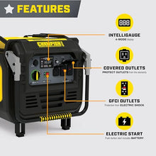 Champion Power Equipment 8500-Watt Electric Start Home Backup Portable Inverter Generator with Quiet Technology and CO Shield