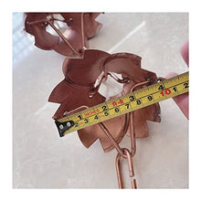 LZPHGB Rain Chain, Japanese Temple Rain Chains for Downspouts Brass Chain Roof Gutters Vintage Copper Gutter Drainage for Exterior Gutters,Nero