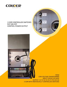 COLOER 900W Multi-Tap Low Voltage Landscape Transformer Only