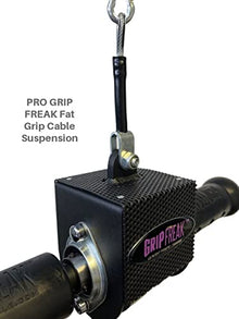 GRIP FREAK Thick Grip Wrist Roller with Dumbbell Hook