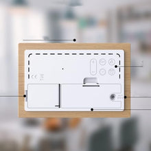 YWMLFZ Color Screen Weather Clock Indoor Outdoor Temperature Humidity Meter Forecast Multi-Function