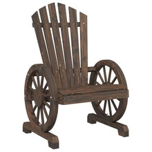 IBUQDDV Garden Adirondack Chair Set of 4 Burnt Look Solid Fir Wood Outdoor Seating for Patio and Backyard with Ergonomic Design and Weather-Resistant Finish