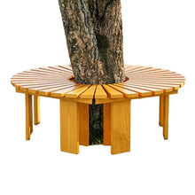 BXKCFYBSQ Tree Bench Surround,Comfortable Outdoor Garden Seat,Solid Wood Curved Chair,Flexible Configuration,for Courtyard and Patio Decoration(Color2)