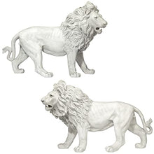 Design Toscano Regal Lion Sentinels of Grisham Manor Statue Antique Stone