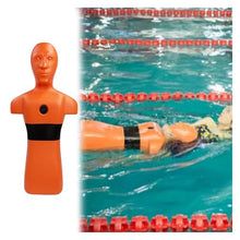 MZZKFC Pool/Beach & River Simulation Rescue Dummy, Water Rescue Dummy Drowning Prevention, Fire Training Drill Model with 3 Water Injection Holes Rapid Drainage(Orange)