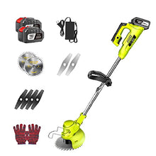 Cordless Lawn Mower, Rotatable Head Adjustable Telescopic Walk-Behind Lawn Mower 48V/21000mA Battery Rechargeable Lawn Mower Suitable for Lawn Garden