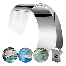 Stainless Steel Waterfall Fountain, Outdoor Pool Fountain, for Garden Fish Ponds, Swimming Pool