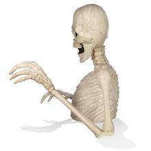 BOO BOX Halloween 48" Groundbreaking Skeleton - Scary Outdoor Halloween Decorations for Porch or Yard