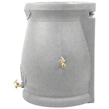 Good Ideas Rain Wizard 50 Gallon Rain Saver Barrel Water Storage Urn with Planter Space and 2 Brass Spigots Oak