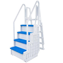 Aqua Select Everest in Pool Step and Outside Flip Up Ladder System