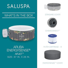 Bestway SaluSpa Aruba Energy-Efficient AirJet 2-3 Person Inflatable Hot Tub
