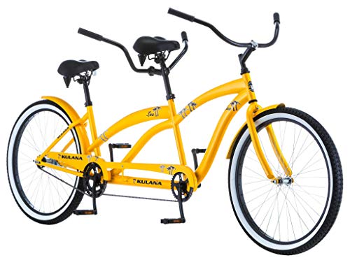 Kulana Lua Tandem Adult Beach Cruiser Bike Yellow