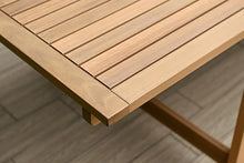 Amazonia Double Extendable Rectangular Carolina Patio Dining Set 11-Piece Light Teak Finish