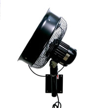 HydroMist Outdoor Oscillating Shrouded Misting Fan, 14 Inch, Black