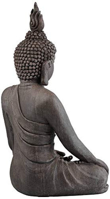 John Timberland Sitting Buddha 42" High Gray Indoor-Outdoor Large Statue