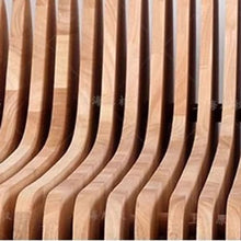 LUNIZ Garden Bench Outdoor Sliced ​​Seats Fiberglass Leisure Stools Lobby Landscape Benches Patio Seating for Park
