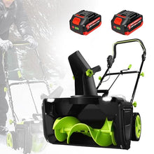 KUSOLE Cordless Snow Blower, 20 inches Wide, 10 inches deep, Maximum Snow-Throwing Distance 33 feet, 3500W brushless Motor. 2batteries