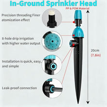 Drip Irrigation Kit Automatic Garden Watering System with Irrigation Drippers & Double Adjustable Misting Nozzles, Weatherproof & Construction(120m/393.6ft)
