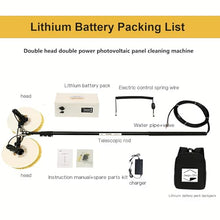 Lissontine Solar Panel Cleaning Brush, Automatic Outdoor Window Glass Solar, Electric Water Fed Kit, Extendable Water Fed Pool Cleaning Brush and Other Cleaning Activities 7.5M-Battery