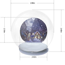 YuaZoHou Inflatable Snow Globe Tent 2.8m Diameter with Blower White