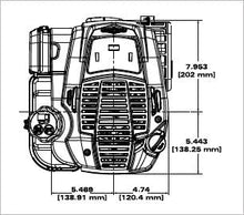 Briggs & Stratton 104M02-0254-F1 Exi Series 7.25 GT 163cc Vertical Shaft Engine