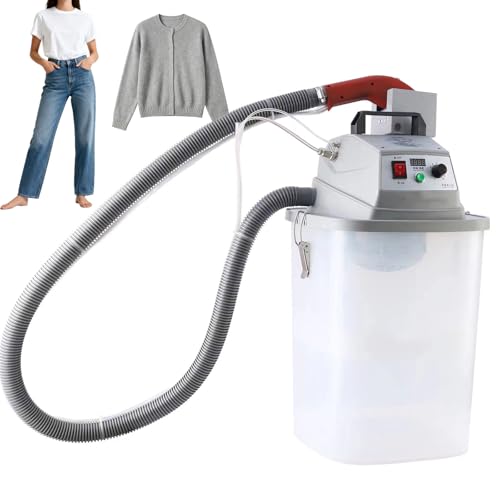 HiJiuAn 450W Fabric Thread Trimming Machine, 30L Electric Brushless Thread Trimmer, 3000-28000r/min Stepless Speed Regulation, with Storage Bucket, for Home/Factory/Clothing Store