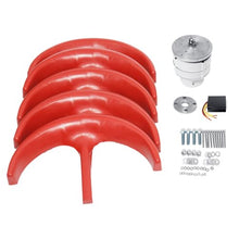 AISINILALAO 8000W 3 Phase AC Permanent Magnet Generator, 12V 24V 48V Free Energy Wind Turbine Solar Wind Power Kit for Home, Street Lighting W/Controller (Red),24v